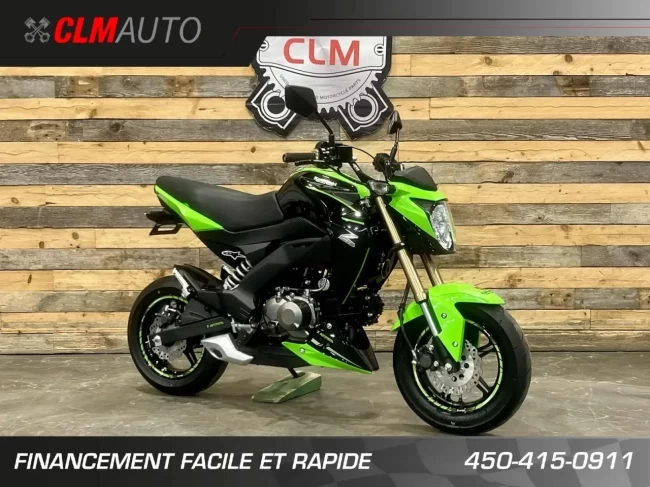 KAWASAKI Z125 PRO + 4 VITESSES + SEULEMENT 4394 KM + RARE & CONDITION A1 - 2017