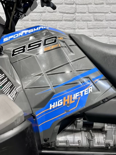 2023 POLARIS SPORTSMAN 850 EFI H.O ÉDITION HIGH LIFTER + 4WD + BAS KM 2490 KM + COULEURS RARE 
