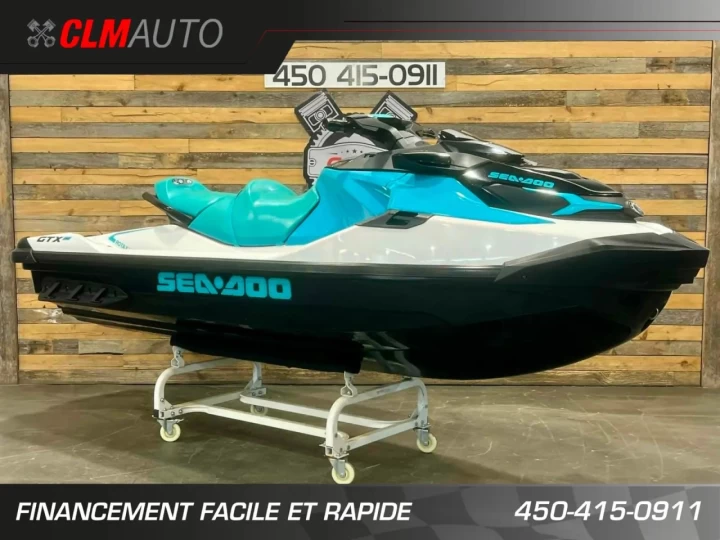 2022 BRP SEA-DOO GTX PRO 130 H.P + IBR + 3 PASSAGERS + 255 HR + AUBAINE $$$ 