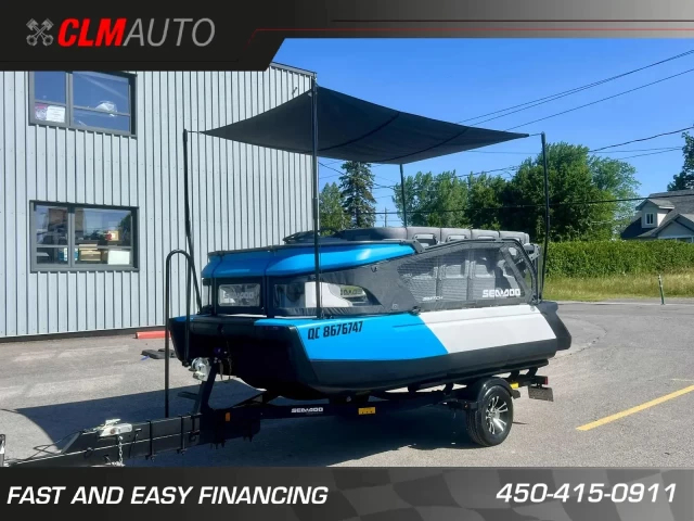 BRP SEA-DOO SWITCH COMPACT 13' ROTAX 170 HP + IBR + VTS + GPS + TOIT + REMORQUE DLX + SEULEMENT 89 HR + RARE & CONDITION A1  2023