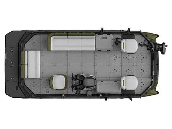 2025 BRP SEA-DOO SWITCH 18' EDITION FISH 170 H.P + IBR + IDF + AUDIO + GPS + TOIT BIMINI + REMORQUE + SEULEMENT 4 HR 
