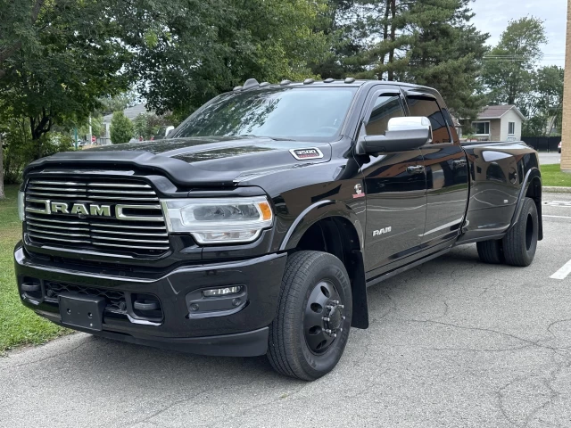 RAM 3500 LARAMIE CUMMINS 6.7L H.O - HIGH OUTPUT + CREW CAB + 4WD + BOITE LONGUE + SUSPENSION A AIR + RARE & A1  2019