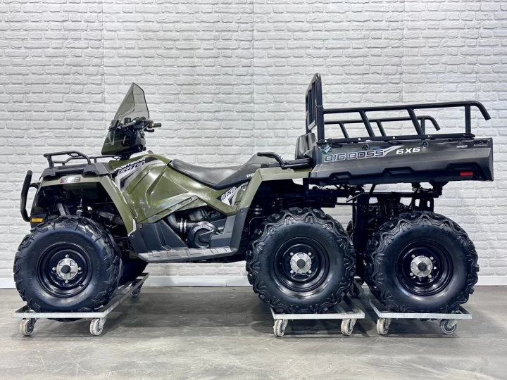 2017 POLARIS SPORTSMAN 570 EFI BIG BOSS 6X6 EPS + 2 PASSAGERS + 6256 KM + RARE & A1 
