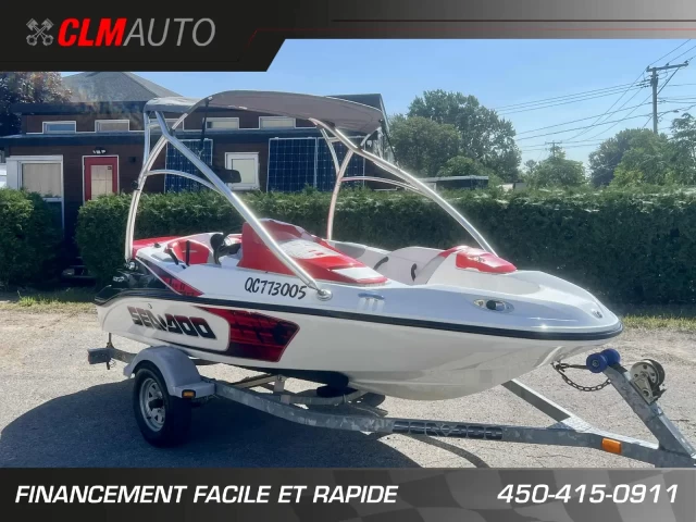 BRP SEA-DOO SPEEDSTER 150 ROTAX 215 HP + TOUR + TOIT BIMINI + RADIO + REMORQUE + SEULEMENT 98 HEURES  2007