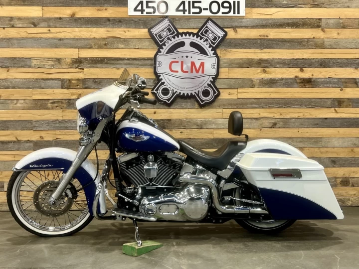 2006 HARLEY DAVIDSON FLSTN SOFTAIL DELUXE + LOOK UNIQUE & CUSTOM + ROUE AVANT 21'' + AUBAINE $$$ 