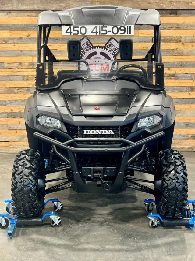 HONDA PIONEER 700 DELUXE EFI + EPS + 4X4 + MAGS + TREUIL + TOUT NOIR  2017