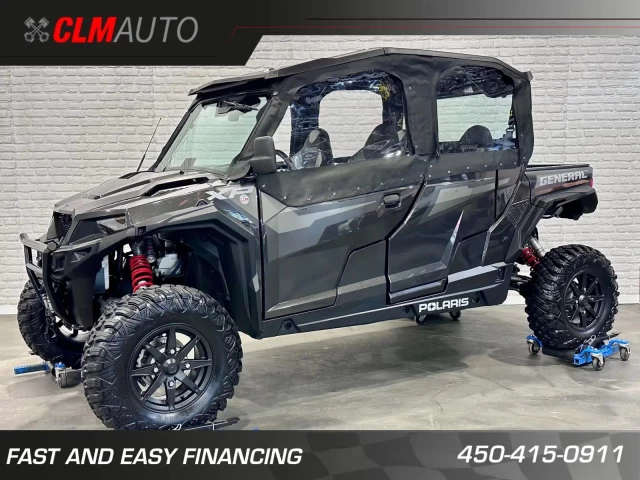 POLARIS GENERAL 4 CREW XP 1000 EDITION DELUXE + RIDE COMMAND RADIO - GPS + CABINE FERMÉ + 3286 KM SEULEMENT  2021