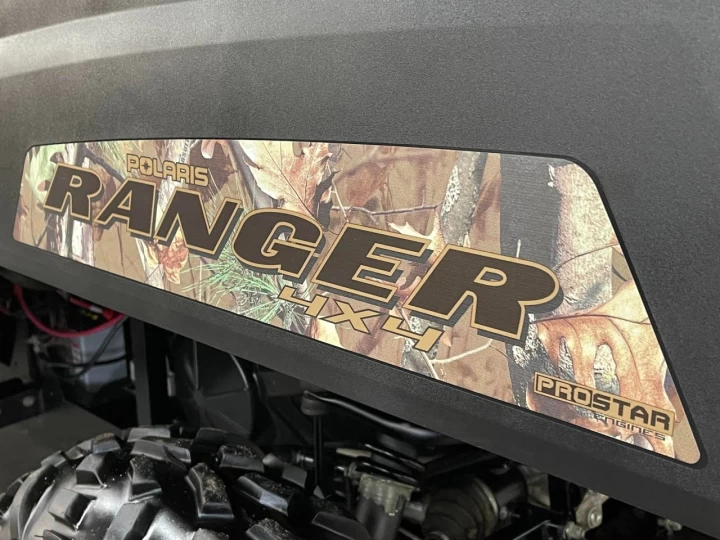 2019 POLARIS RANGER CREW4 570 EFI + 4X4 + SEULEMENT 1429 KM + PURSUIT CAMO + A1 