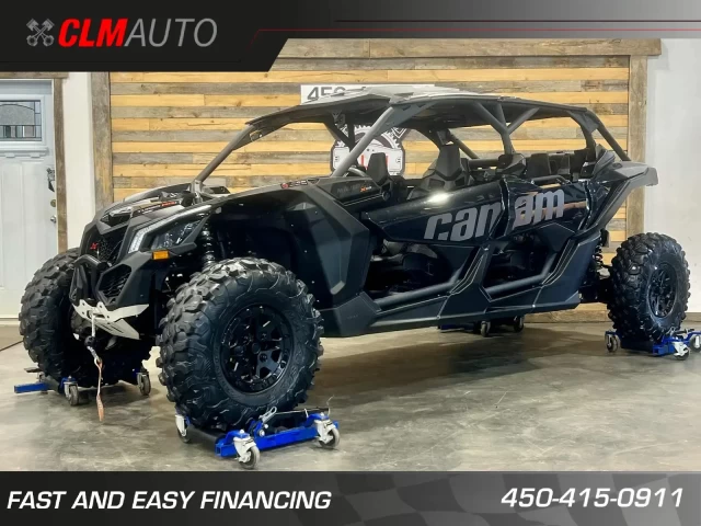 BRP CAN-AM MAVERICK MAX X3 X-DS TURBO RR 200 HP + DPS + 4X4 + 4 PASSAGERS + SEULEMENT 2857 KM  2024