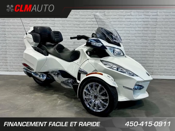 2013 BRP CAN-AM SPYDER RT LIMITED SE-5 (SEMI-AUTOMATIQUE + ENSEMBLE CHROME + DOSSIER + 43092 KM + RARE & A1 