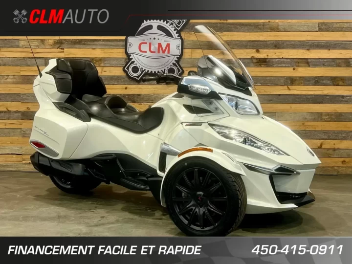2017 BRP CAN-AM SPYDER RT-S SE-6 (SEMI-AUTOMATIQUE) ROTAX 1330 cc EFI + SEULEMENT 25499 KM + RARE & A1 