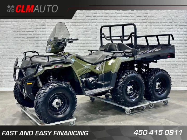 2017 POLARIS SPORTSMAN 570 EFI BIG BOSS 6X6 EPS + 2 PASSAGERS + 6256 KM + RARE & A1 