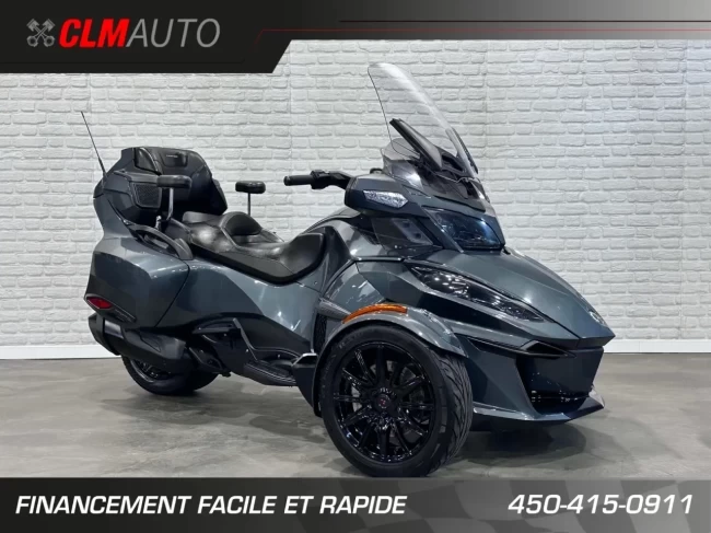BRP CAN-AM SPYDER RT LIMITED EDITION DARK SE-6 (SEMI-AUTOMATIQUE) ROTAX 1330 cc ACE EFI + 56197 KM + RARE & A1 - 2018