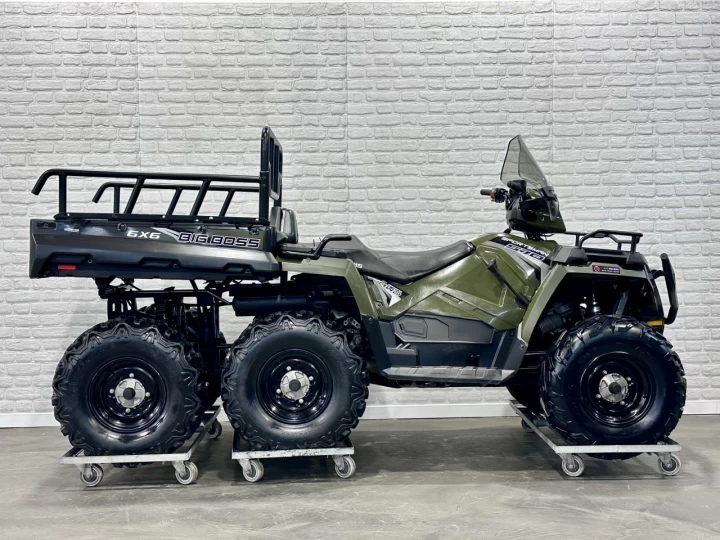 2017 POLARIS SPORTSMAN 570 EFI BIG BOSS 6X6 EPS + 2 PASSAGERS + 6256 KM + RARE & A1 