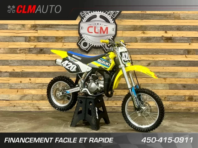 SUZUKI RM 85 + 2 TEMPS  + ROUE 17'' & 14''+ MX-MOTOCROSS + RARE & CONDITION A1  2021