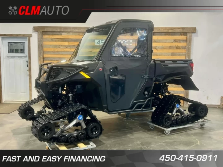 2025 POLARIS RANGER 1000 EDITION PREMIUM + 4X4 + EPS + SEULEMENT 1721 KM + GARANTIE FEVRIER 2027 + RARE & A1 