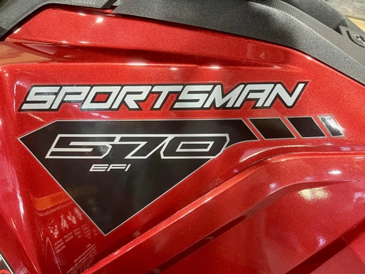 2023 POLARIS SPORTSMAN 570 EFI EDITION TRAIL + 4X4 + EPS + SEULEMENT 195 KM + TREUIL & PARE CHOC HD 