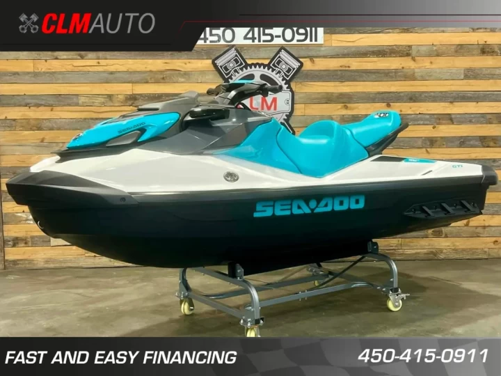 2020 BRP SEA-DOO GTI 130 H.P + I.B.R + 3 PASSAGERS + SEULEMENT 27 HR + RARE & A1 