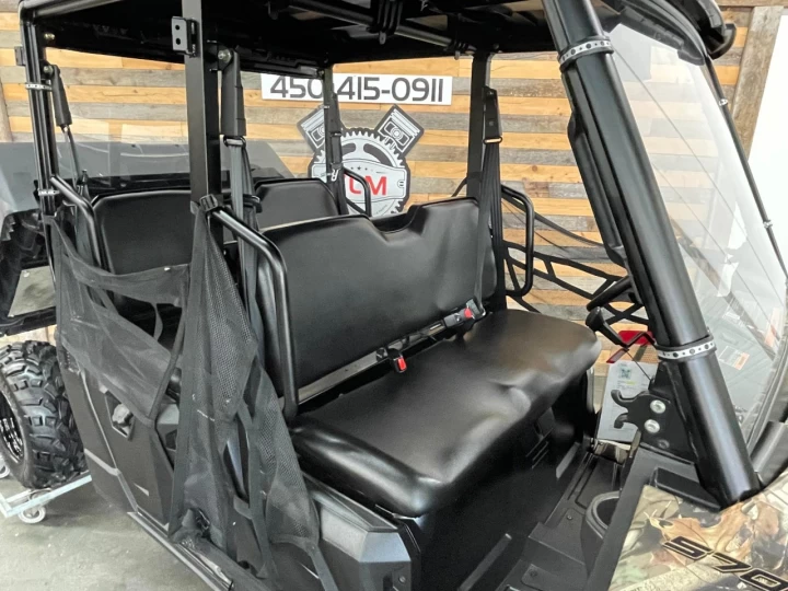 2019 POLARIS RANGER CREW4 570 EFI + 4X4 + SEULEMENT 1429 KM + PURSUIT CAMO + A1 