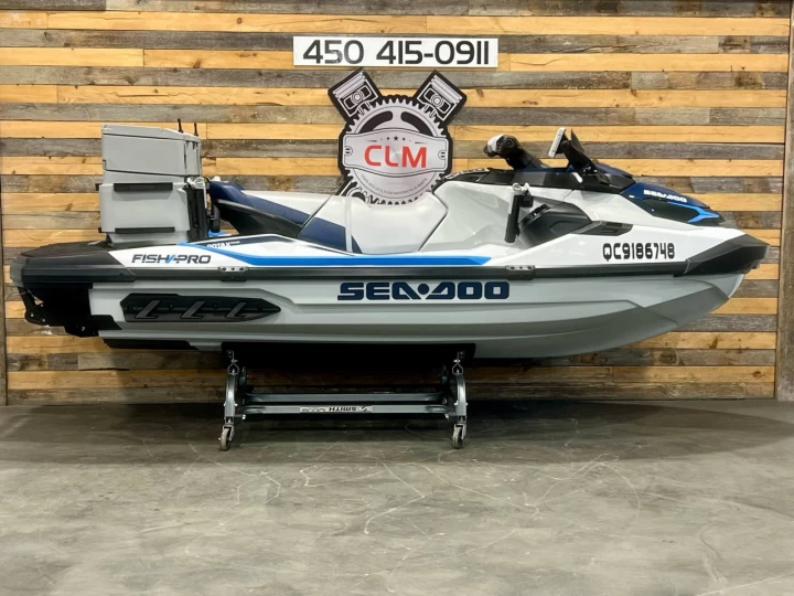 2024 BRP SEA-DOO FISHPRO EDITION SPORT 170 H.P + IBR + VTS + IDF + GPS + AUDIO PREMIUM + COOLER/VIVIER LINQ 