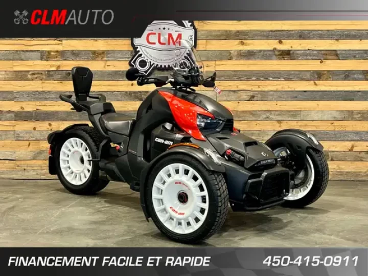2022 BRP CAN-AM RYKER RALLY 900 + BANC PASSAGER & DOSSIER + PARE-BRISE + AKRAPOVIC + 4385 KM 