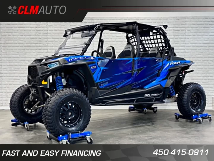 2015 POLARIS RZR4 1000 EFI + 4WD + EPS + 4 PASSAGERS + BEAUCOUP D'ÉQUIPEMENTS $$$ + RARE & A1 