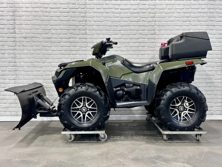 2023 SUZUKI KING QUAD 750 AXI + 4WD + EPS + SEULEMENT 1257 KM + BIEN ÉQUIPÉE + RARE & A1 