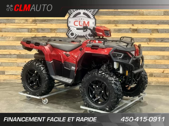 2023 POLARIS SPORTSMAN 570 EFI EDITION TRAIL + 4X4 + EPS + SEULEMENT 195 KM + TREUIL & PARE CHOC HD 