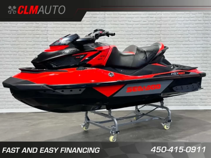 2016 BRP SEA-DOO RXT-X 260 H.P A/S PAR FOX + IBR + VTS + SEULEMENT 136 HR + 3 PASSAGERS + RARE & A1 