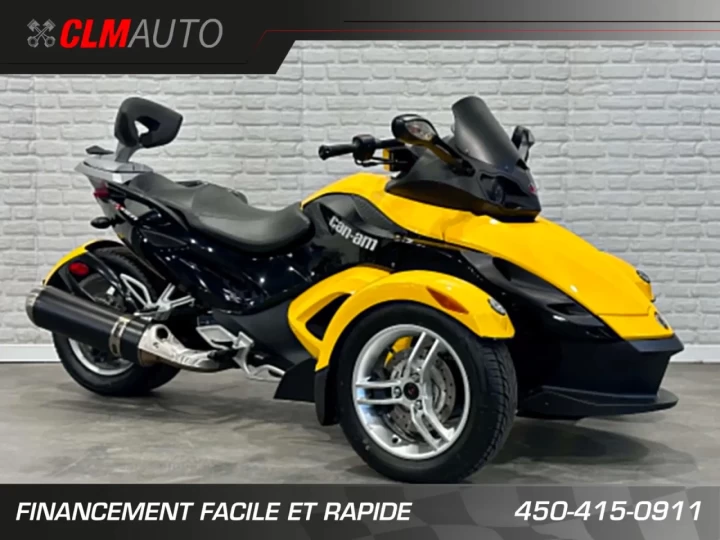 2008 BRP CAN-AM SPYDER RS ROADSTER SE-5 (SEMI-AUTOMATIQUE) + BAS KM SEULEMENT 30346 KM + DOSSIER PASSAGER + RARE & A1 