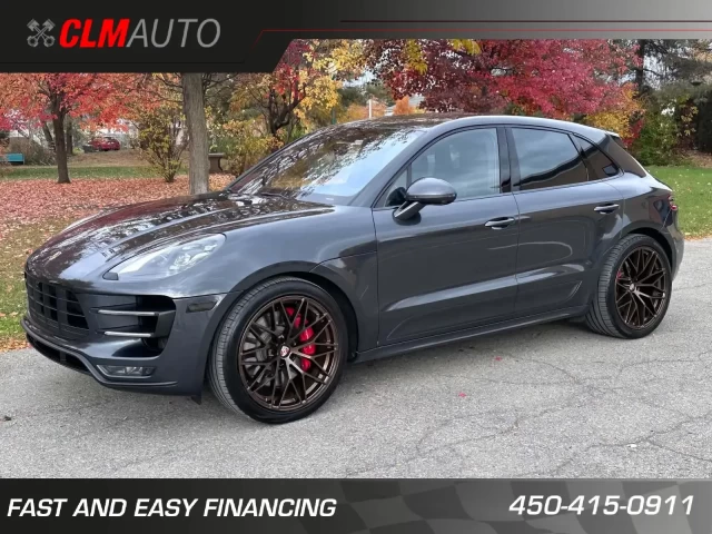 PORSCHE MACAN TURBO + 440 HP AVEC ENS.PERFORMANCE PORSCHE + 4WD + MAGS 21'' + TOUTE ÉQUIPÉE  2017