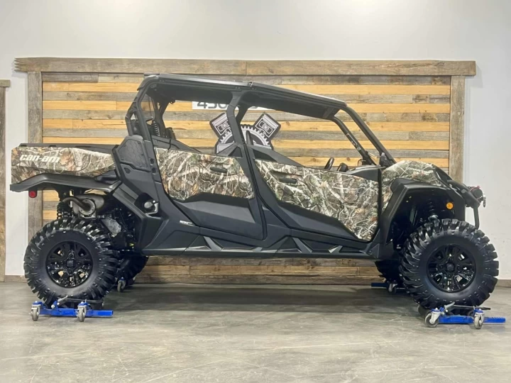 2023 BRP CAN-AM COMMANDER MAX CREW 1000R EFI + 4X4 + DPS + SEULEMENT 154 KM / 17 HR + 4 PASSAGERS + RARE & A1 