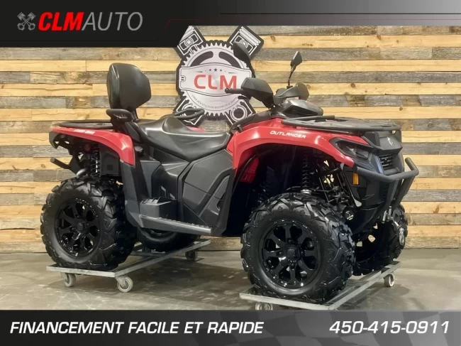 BRP CAN-AM OUTLANDER MAX 700 XT EFI + DPS + 4X4 + 742 KM SEULEMENT + TREUIL + MAGS - 2023