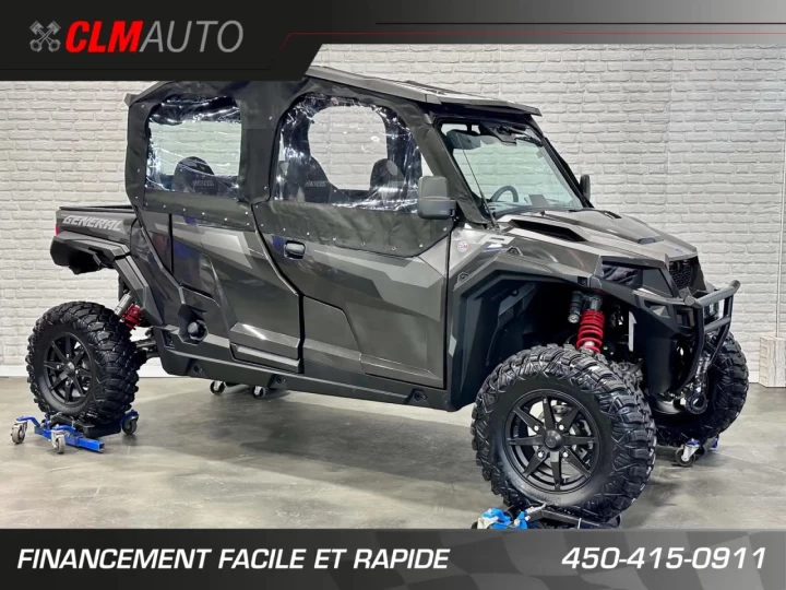 2021 POLARIS GENERAL 4 CREW XP 1000 EDITION DELUXE + RIDE COMMAND RADIO - GPS + CABINE FERMÉ + 3286 KM SEULEMENT 