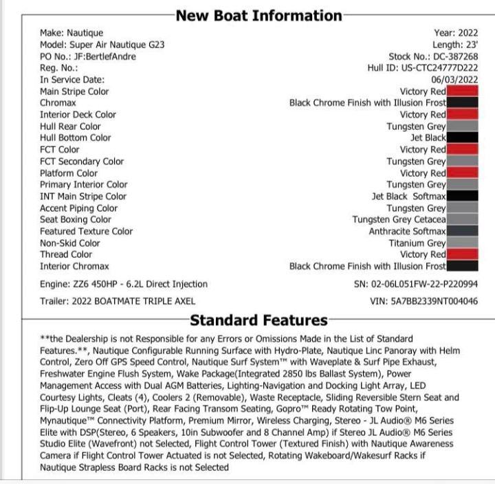 2022 SUPER AIR NAUTIQUE G23 + TOUTES OPTIONS $$$ + REMORQUE DLX + SEULEMENT 105 HR 