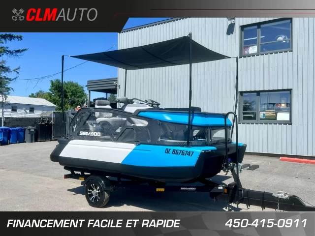 BRP SEA-DOO SWITCH COMPACT 13' ROTAX 170 HP + IBR + VTS + GPS + TOIT + REMORQUE DLX + SEULEMENT 89 HR + RARE & CONDITION A1  2023