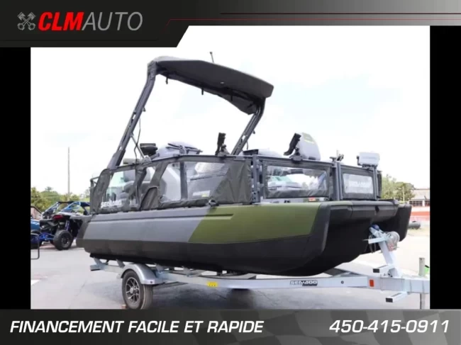 BRP SEA-DOO SWITCH 18' EDITION FISH 170 H.P + IBR + IDF + AUDIO + GPS + TOIT BIMINI + REMORQUE + SEULEMENT 4 HR - 2025