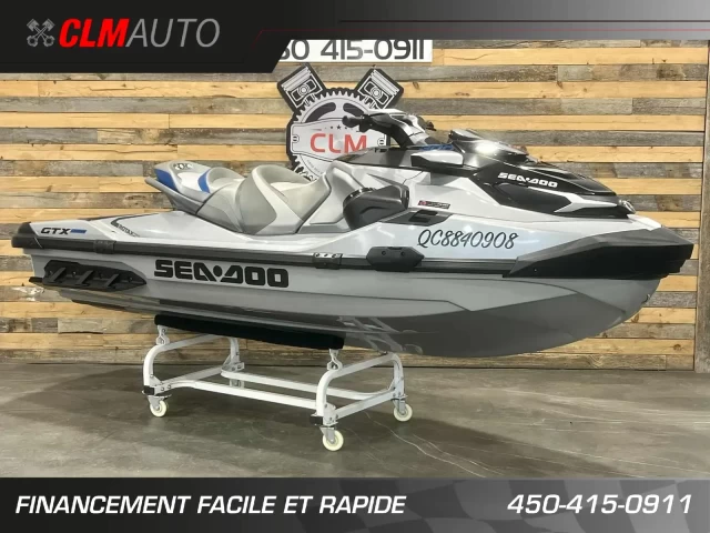 BRP SEA-DOO GTX LIMITED 300 HP + IBR + VTS + IDF + AUDIO PREMIUM + SEULEMENT 35 HR + 3 PASSAGERS + CONDITION A1  2021