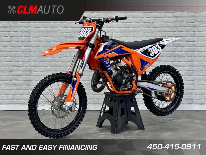 2022 KTM 125 SX + 2 TEMPS + KIT BIG BORE 150 cc + SEULEMENT 60 HR + LOOK UNIQUE + RARE & A1 