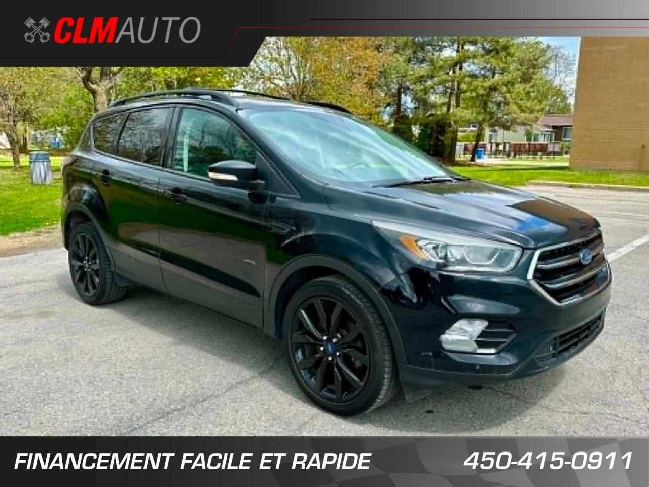 2017 FORD ESCAPE TITANIUM 4WD + 2.0L ECOBOOST + 172524 KM + TOUTE NOIR  Image principale