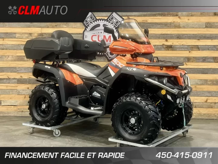 2020 CF MOTO C-FORCE 500 EFI H.O TOURING + 4X4 + EPS + SEULEMENT 1478 KM + COULEUR RARE & IMPECCABLE A1 