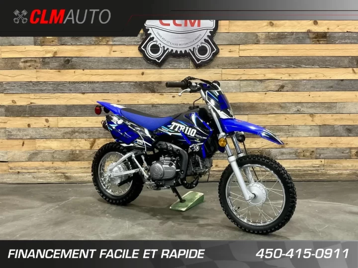 2021 YAMAHA TTR 110E = DEMARREUR ELECTRIQUE + 4 TEMPS + SEMI-AUTOMATUQUE + TRES PEU UTILISÉE + RARE & CONDITION A1 