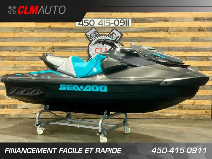 2026 BRP SEA-DOO GTR 230 H.P + IBR + VTS + AUDIO PREMIUM + SEULEMENT 4 HR + 3 PASSAGERS + RARE & A1 