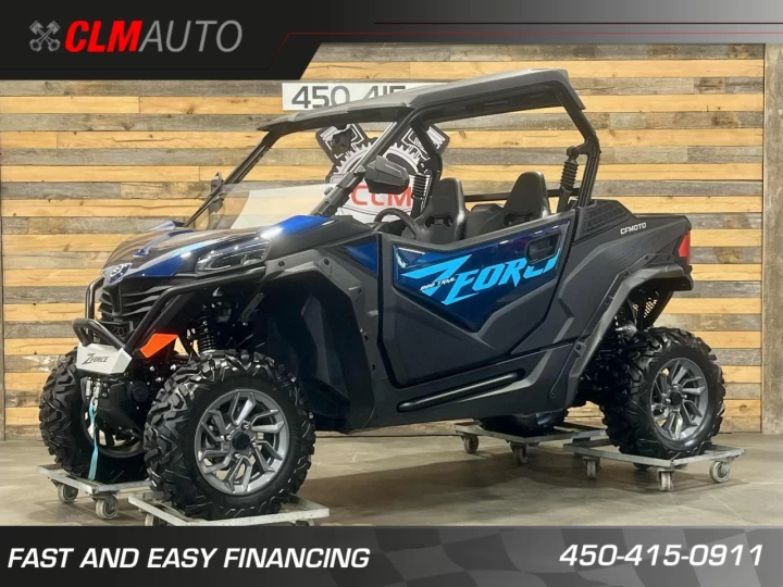 2025 CF MOTO Z-FORCE 800 EFI EDITION TRAIL 50'' + EPS + 4X4 + SEULEMENT 1641 KM + RARE & A1 