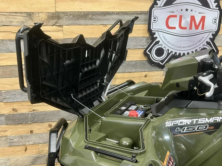 2023 POLARIS SPORTSMAN 450 H.O EFI + 4X4 + SEULEMENT 9 KM + PARE CHOC HD + CONDITION IMPECCABLE A1 