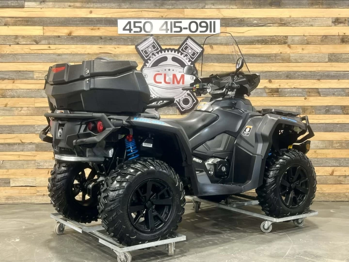 2021 BRP CAN-AM OUTLANDER MAX XT 650 EFI + 4X4 + DPS + VRAI VTT 2 PLACES LEGALE EN SENTIER + 6479 KM + RARE 