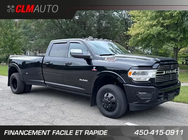 RAM 3500 LARAMIE CUMMINS 6.7L H.O - HIGH OUTPUT + CREW CAB + 4WD + BOITE LONGUE + SUSPENSION A AIR + RARE & A1 - 2019