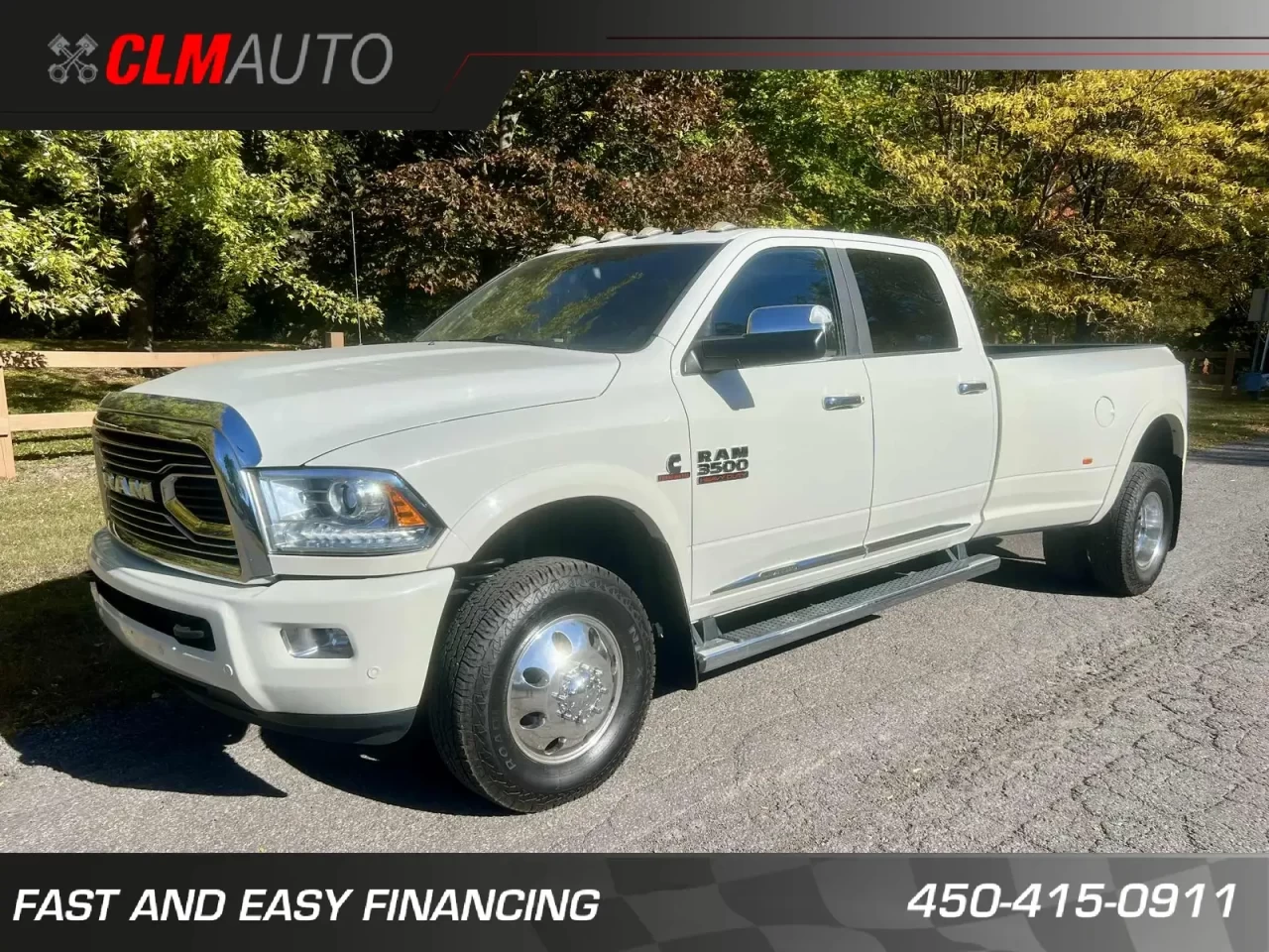 2017 RAM 3500 VERSION LIMITED + CUMMINS 6.7L TURBO DIESEL + CREW CAB + DRW 6 ROUES + TOUTE ÉQUIPÉE + RARE & A1  Main Image