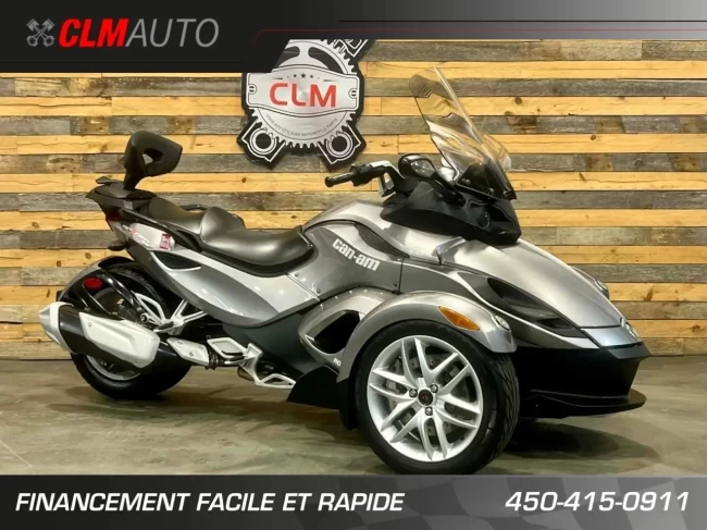 BRP CAN-AM SPYDER RS-ROADSTER SM-5 (MANUELLE A CLUTCH) + SEULEMENT 30622 KM + PARE BRISE + DOSSIER + IMPECCABLE A1 - 2013