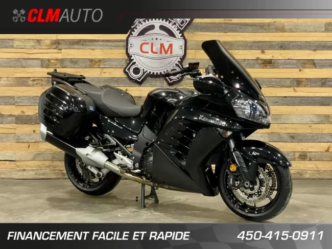 KAWASAKI CONCOURS 14 ABS + SEULEMENT 32865 KM + SACCOCHE + PARE-BRISE GIVI - 2015